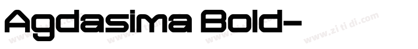 Agdasima Bold字体转换